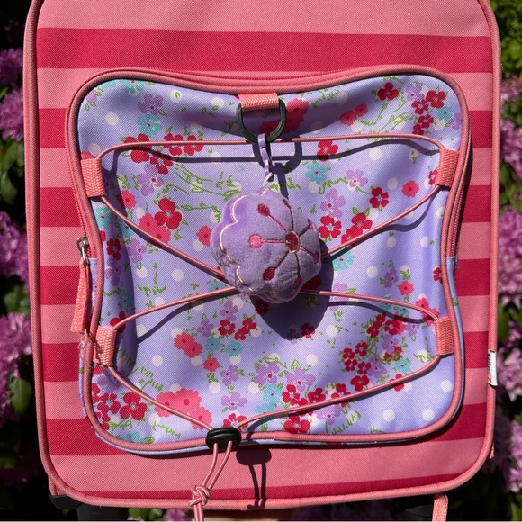 Pink Striped Carry-On Suitcase - Picture 2 of 7